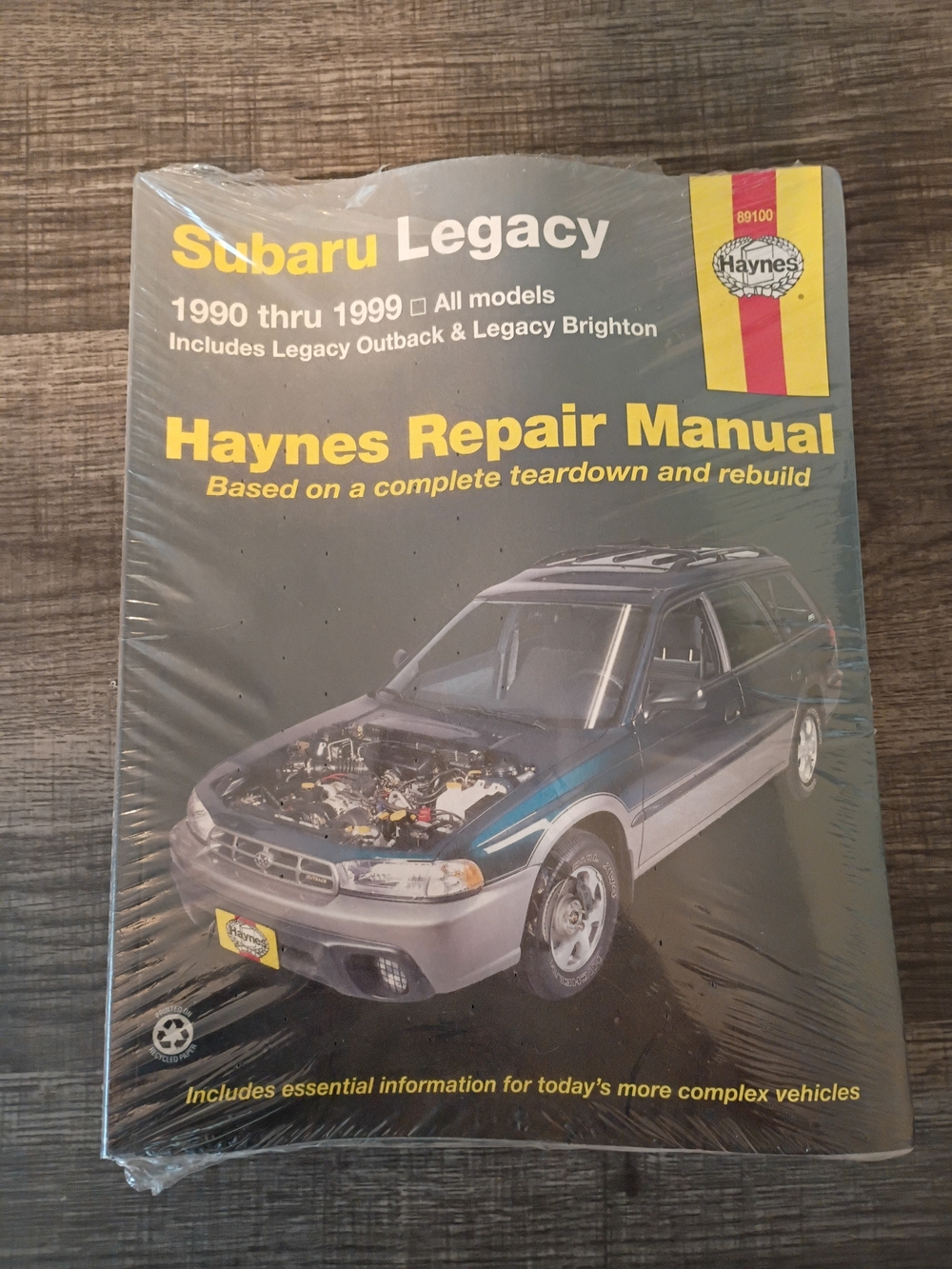 Haynes Subaru Legacy Repair Manual - Black and Yellow Cover